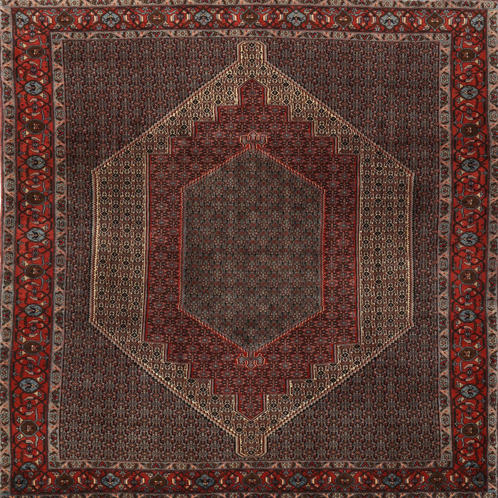 Square Traditional Brown Persian Rug, tr2260