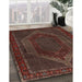 Traditional Brown Persian Rug in Family Room, tr2260
