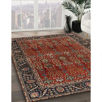 Traditional Saffron Red Persian Rug, tr2261