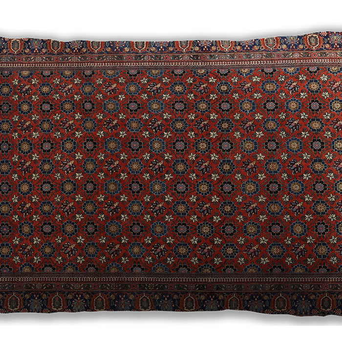 Traditional Classic Rectangular Brown Lumbar Throw Pillow, 13 inch by 19 inch, lbtr2263