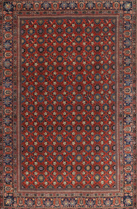 Machine Washable Traditional Brown Rug, wshtr2263