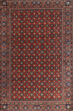 Machine Washable Traditional Brown Rug, wshtr2263