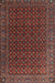 Machine Washable Traditional Brown Rug, wshtr2263