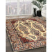 Machine Washable Traditional Red Brown Rug in a Family Room, wshtr2264