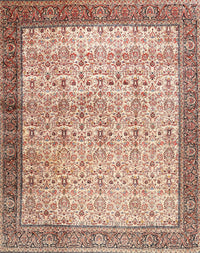 Machine Washable Traditional Chestnut Red Rug, wshtr2265