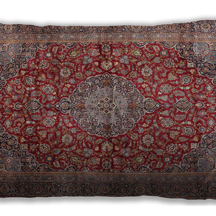 Traditional Classic Rectangular Brown Red Lumbar Throw Pillow, 13 inch by 19 inch, lbtr2266