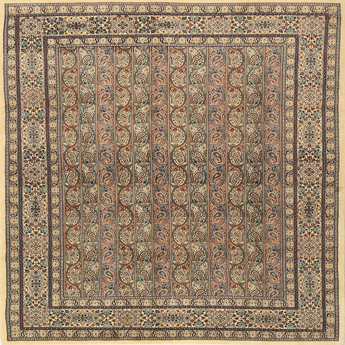 Round Machine Washable Traditional Sepia Brown Rug, wshtr2267