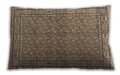 Traditional Classic Rectangular Sepia Brown Lumbar Throw Pillow, 13 inch by 19 inch, lbtr2267