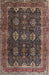 Machine Washable Traditional Dark Almond Brown Rug, wshtr2268