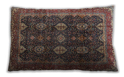 Traditional Classic Rectangular Dark Almond Brown Lumbar Throw Pillow, 13 inch by 19 inch, lbtr2268