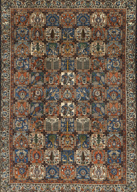 Machine Washable Traditional Dark Almond Brown Rug, wshtr2269