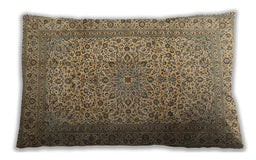 Traditional Classic Rectangular Red Brown Lumbar Throw Pillow, 13 inch by 19 inch, lbtr2270