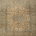 Square Traditional Reddish Brown Persian Rug, tr2270