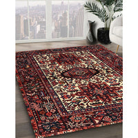 Traditional Dark Gold Brown Persian Rug, tr2271