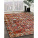 Machine Washable Traditional Saffron Red Rug in a Family Room, wshtr2274