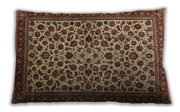 Traditional Classic Rectangular Peru Brown Lumbar Throw Pillow, 13 inch by 19 inch, lbtr2275