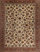 Machine Washable Traditional Peru Brown Rug, wshtr2275