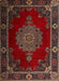 Machine Washable Traditional Brown Rug, wshtr2276