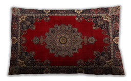 Traditional Classic Rectangular Brown Lumbar Throw Pillow, 13 inch by 19 inch, lbtr2276
