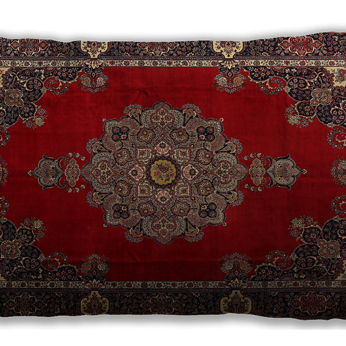 Traditional Classic Rectangular Brown Lumbar Throw Pillow, 13 inch by 19 inch, lbtr2276