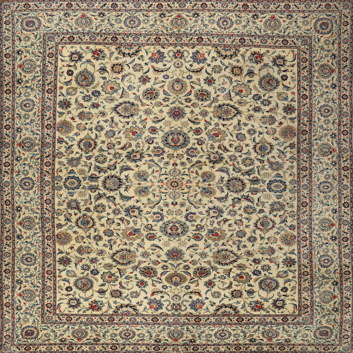 Square Traditional Coffee Brown Persian Rug, tr2277