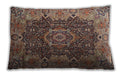 Traditional Classic Rectangular Camel Brown Lumbar Throw Pillow, 13 inch by 19 inch, lbtr2278