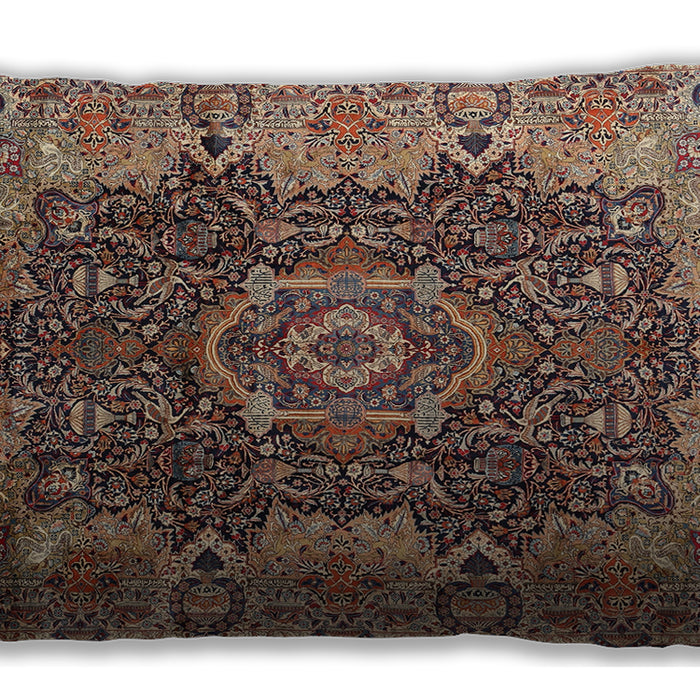 Traditional Classic Rectangular Camel Brown Lumbar Throw Pillow, 13 inch by 19 inch, lbtr2278