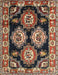 Machine Washable Traditional Camel Brown Rug, wshtr2279