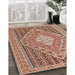 Machine Washable Traditional Fire Brick Red Rug in a Family Room, wshtr227