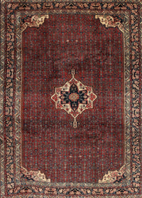 Machine Washable Traditional Deep Red Rug, wshtr2280