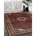 Traditional Deep Red Persian Rug in Family Room, tr2280