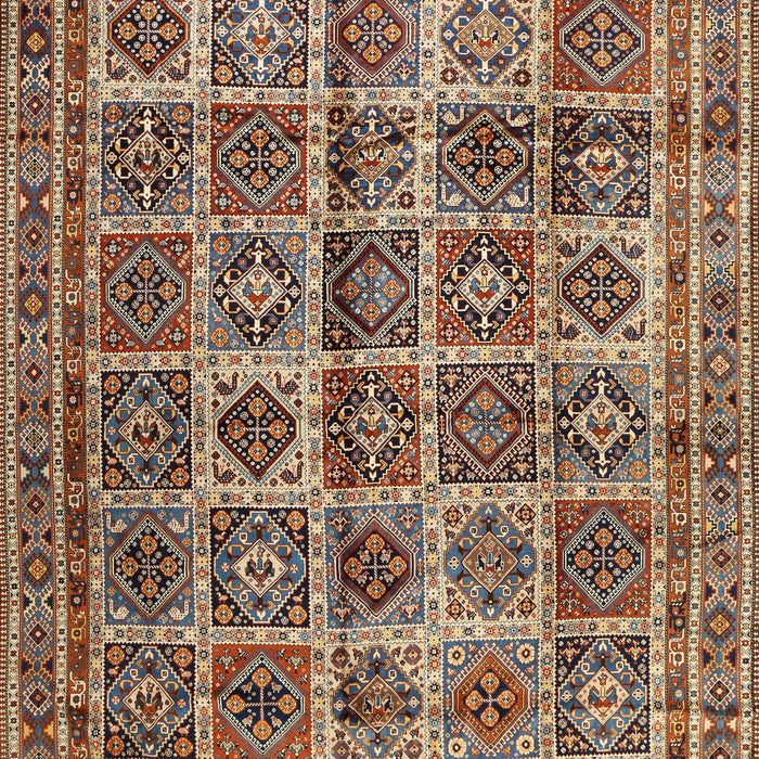 Traditional Brownish Green Persian Rug, tr2281