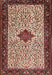 Machine Washable Traditional Light French Beige Brown Rug, wshtr2283