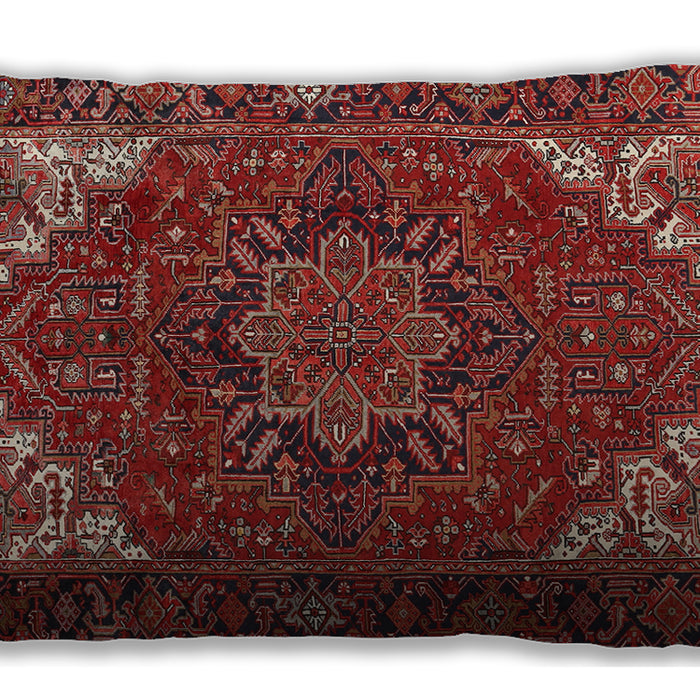 Traditional Classic Rectangular Rust Pink Lumbar Throw Pillow, 13 inch by 19 inch, lbtr2284