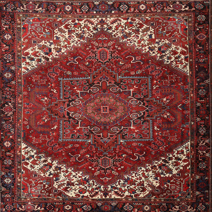 Square Traditional Red Persian Rug, tr2285