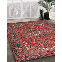 Traditional Orange Salmon Pink Persian Rug, tr2286