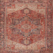 Square Traditional Light Copper Gold Persian Rug, tr2287