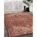 Traditional Light Copper Gold Persian Rug in Family Room, tr2287