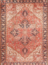 Machine Washable Traditional Red Rug, wshtr2289