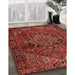 Machine Washable Traditional Tomato Red Rug in a Family Room, wshtr2290