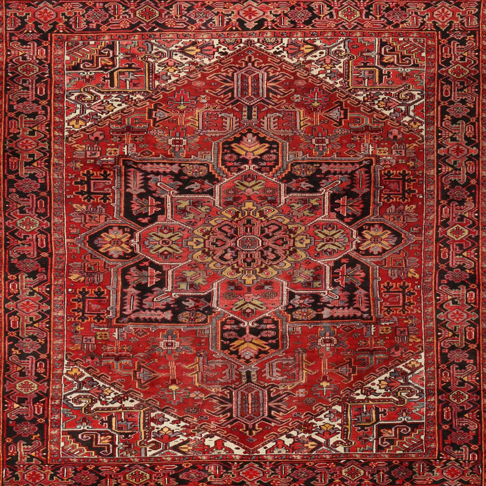 Square Traditional Red Persian Rug, tr2290