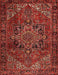 Machine Washable Traditional Tomato Red Rug, wshtr2290