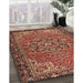 Machine Washable Traditional Saffron Red Rug in a Family Room, wshtr2291