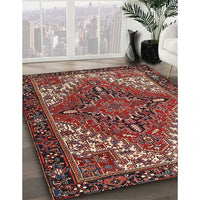 Traditional Saffron Red Persian Rug, tr2293