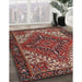 Machine Washable Traditional Saffron Red Rug in a Family Room, wshtr2293