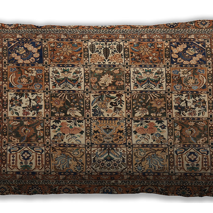 Traditional Classic Rectangular Bakers Brown Lumbar Throw Pillow, 13 inch by 19 inch, lbtr2294