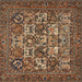 Square Traditional Bakers Brown Persian Rug, tr2294
