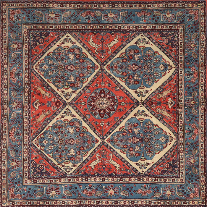 Square Traditional Pink Persian Rug, tr2295