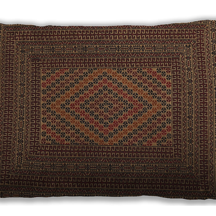 Traditional Classic Rectangular Red Lumbar Throw Pillow, 13 inch by 19 inch, lbtr2297