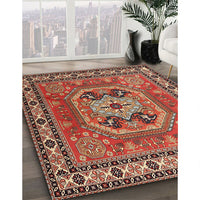 Traditional Tangerine Pink Persian Rug, tr2298